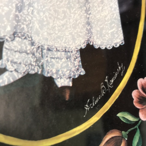 Vintage Primitive Print Victorian Girl Arlene B. Kaminsky - Picture 3 of 5